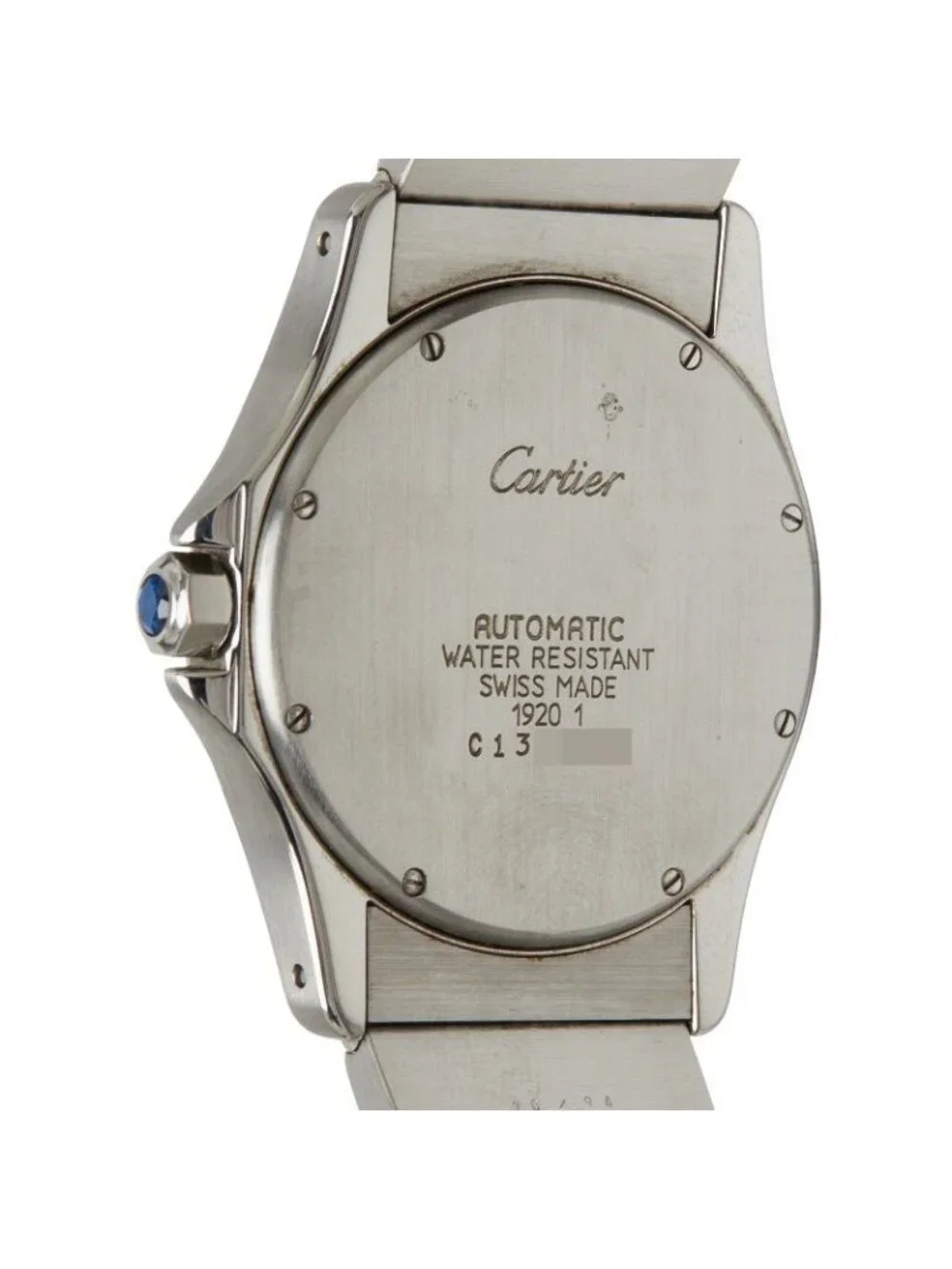 Cartier Santos Ronde Watch LM White Silver Stainless Steel